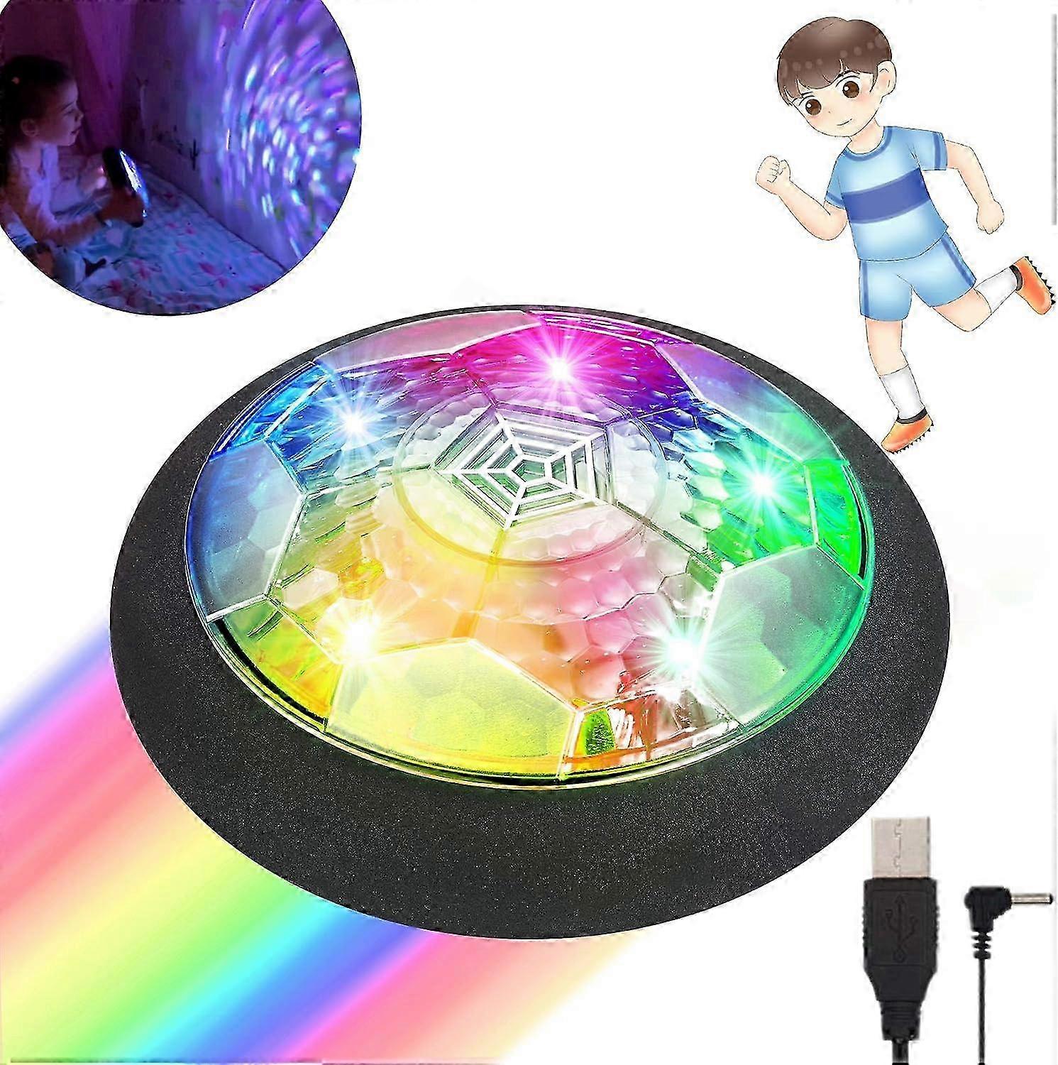 2025 ホバー サッカー ボール 子供用充電式 常夜灯付き、2-in-1 子供用おもちゃ 男の子と女の子 3-12 歳 (2020 年アップグレード)