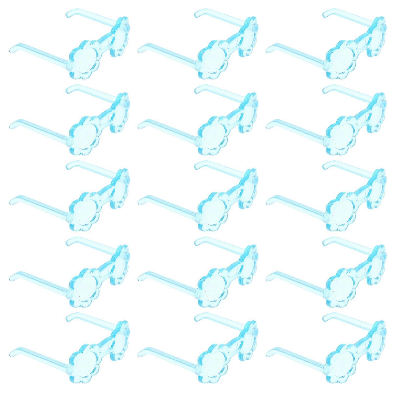 Princess Doll Glasses for Decor 100Pcs Plastic Doll Glasses