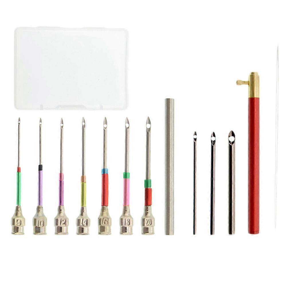 Embroidery Pen Punch Needle 1Set Crewel Needle For Hobbyists 4.7X0.9Cm Replaceable And Efficient Design