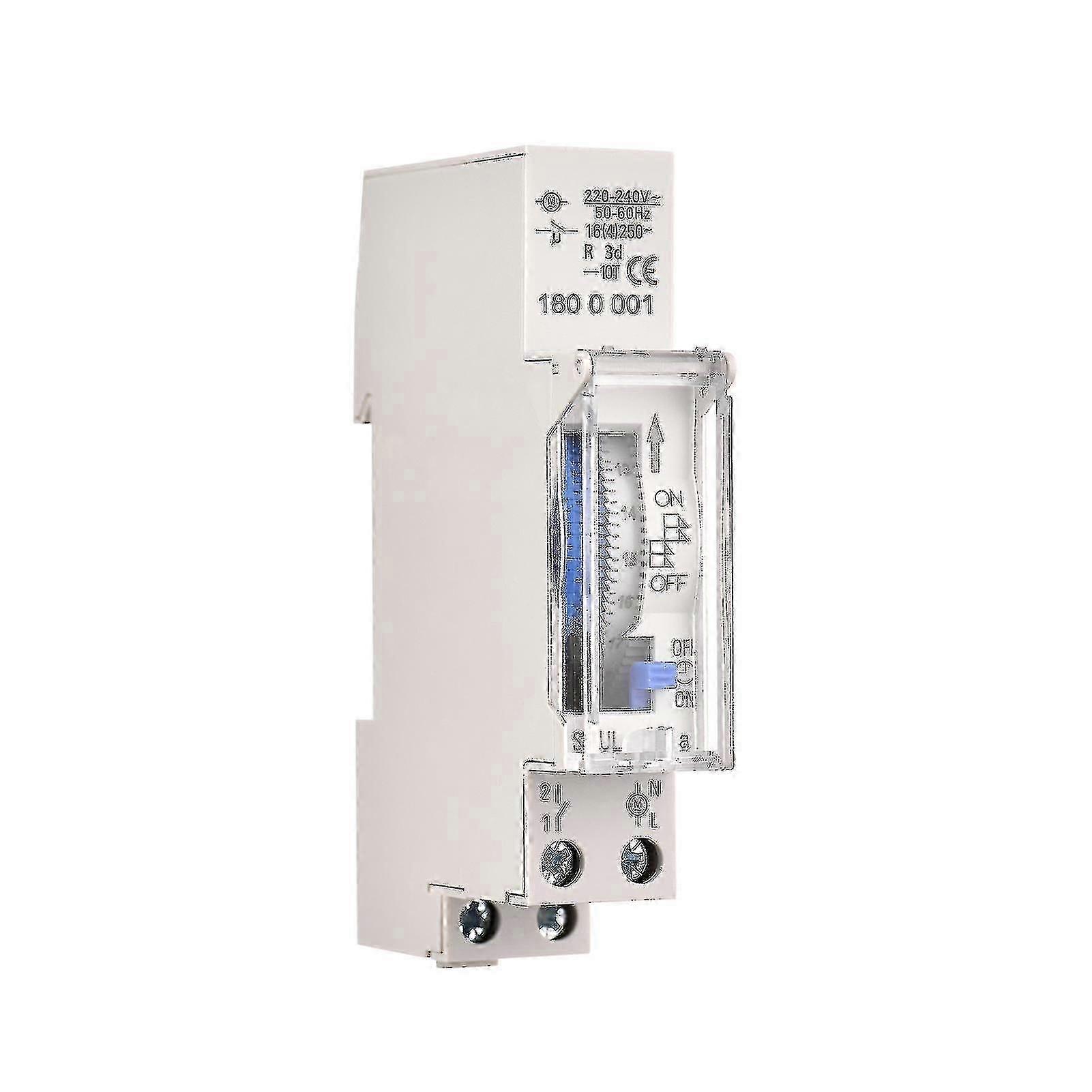 Mechanical 24 Hours Timer Switch Ac 220-240v 15 Minutes Interval 96 Times On/ Off Programmable Electrical Timer Din Rail Installation Relay Switch_fml