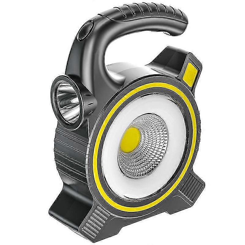 Outdoor Solar Light Flashlight, Cob Camping Light Mobile Work Light Tent Light Lamp