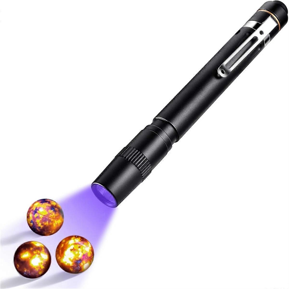 UV Flashlight for UV Glue Curing Light,Rock and Mineral Fluorescent Glowing,AC Leak Detection,Bankn