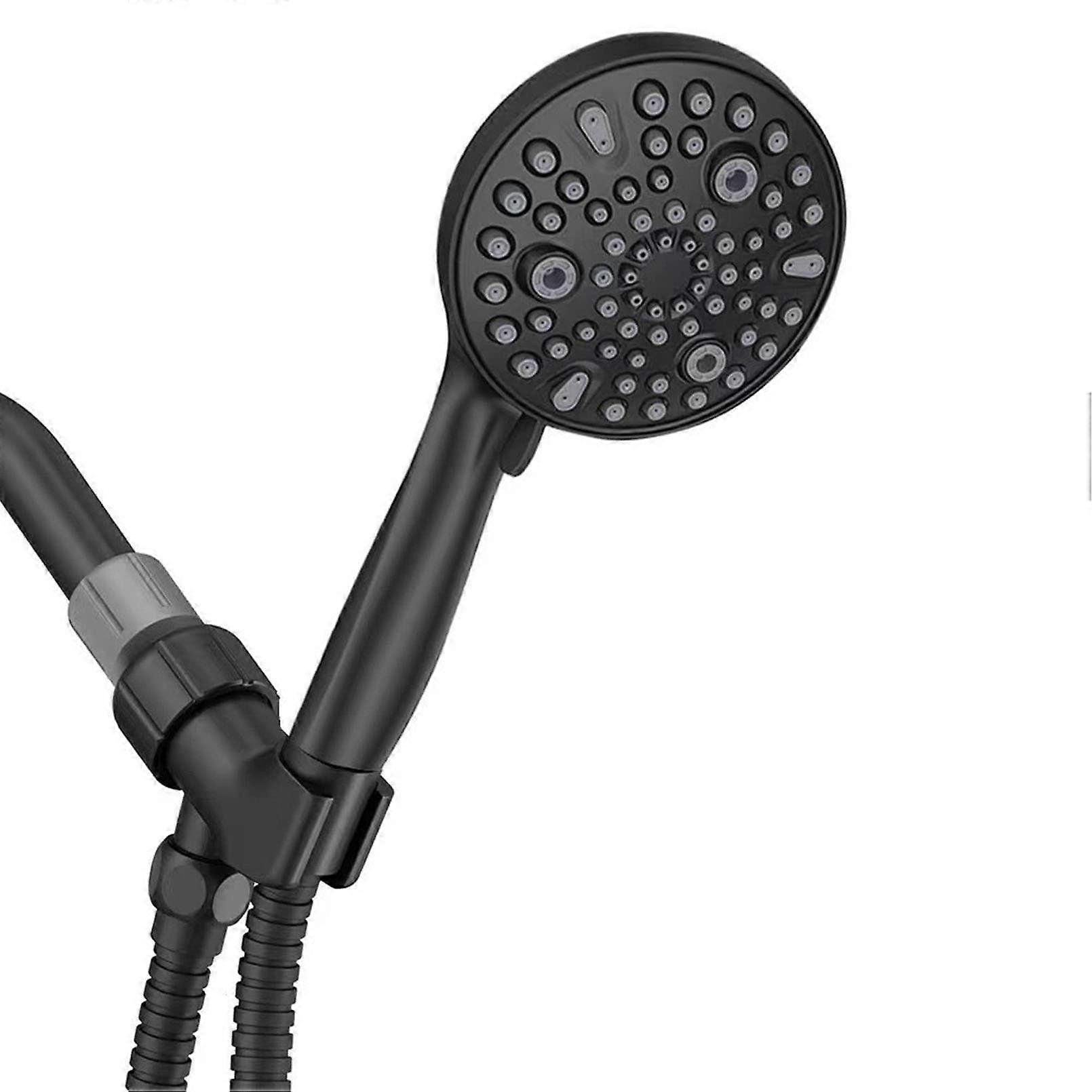 Shower Head High Pressure 10 Settings Handheld Shower Combo Wall Mounted Shower Faucet Set Universal Replacement