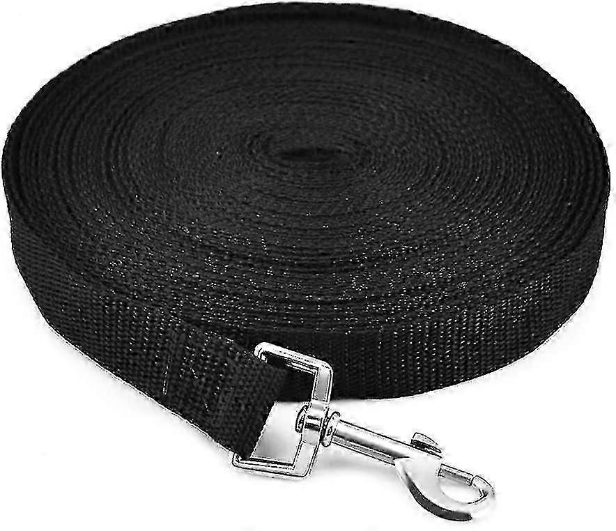 Extra Long Line Training Dog Leash For Large.30m/100ft Black Medium And Small