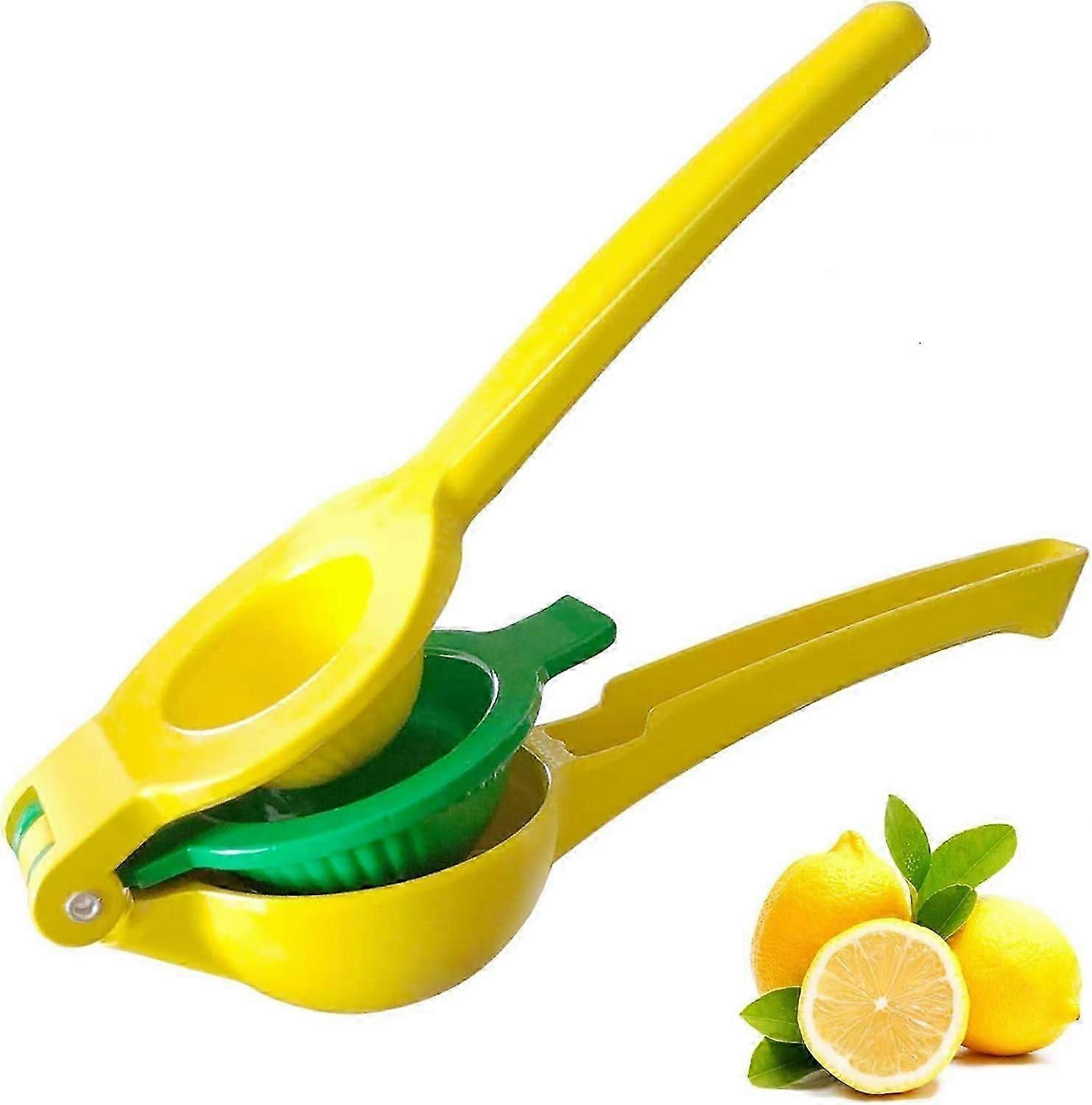 Lemon Squeezer, Manual Lemon Squeezer-Alloy Manual Citrus Juicer for Lemons, Lime Oranges and All Fruit Juices for Kitchen, Restaurant, Bar(Yellow)