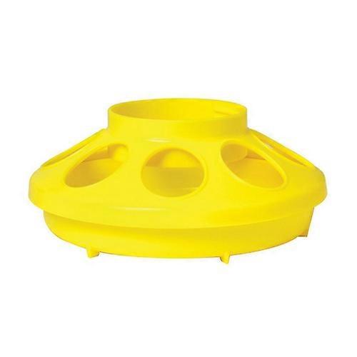 Miller Little Giant Plastic Screw-On Poultry Feeder Base Yellow, 1 Count