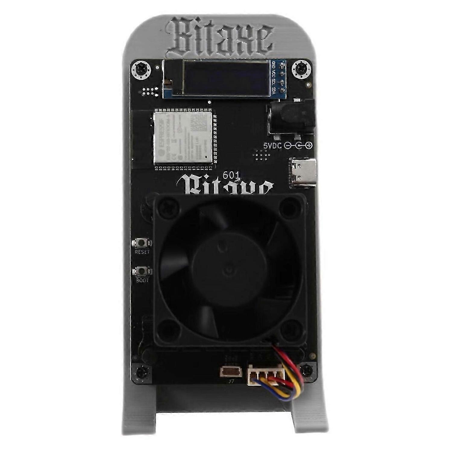 Bitaxe Gamma 601 1.2TH/S BTC Solo Miner 18-22W BM1370 Asic Chip From Antminer S21 Pro Bitcoin Crypto Miner Grey EU Plug