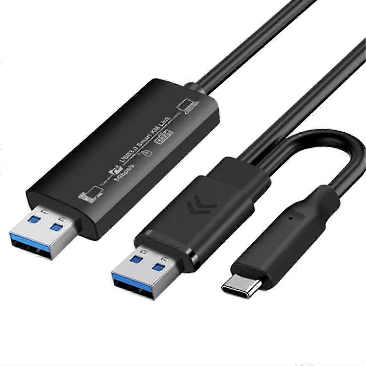 Sync Data Link Mouse Keyboard Share Link USB3.0+Type-C PC to PC Network Direct File Transfer Bridge