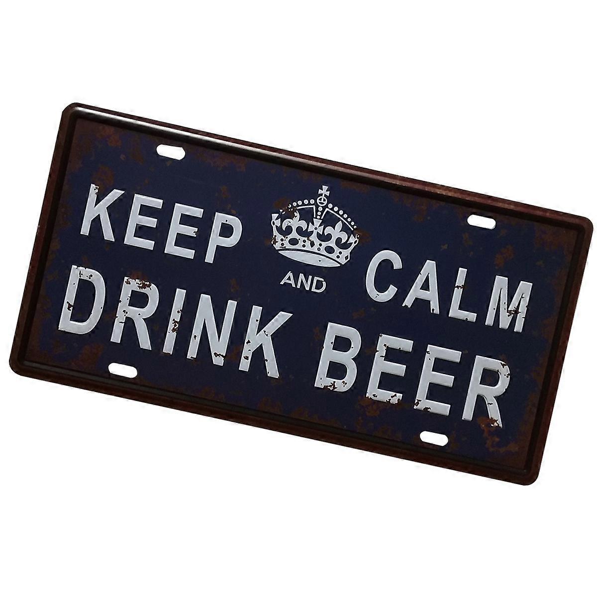 Vintage Floating Relief Iron Painting for Bar Decoration Garage Tin Sign