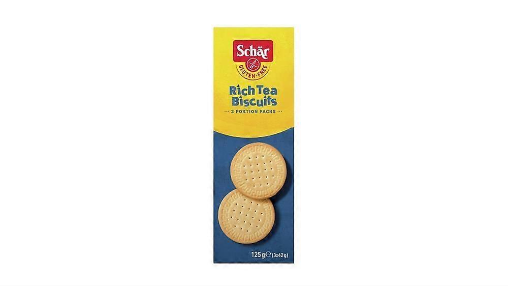 Biscoitos de Chá Ricos Sem Glúten Schar 125g - Pacote com 6