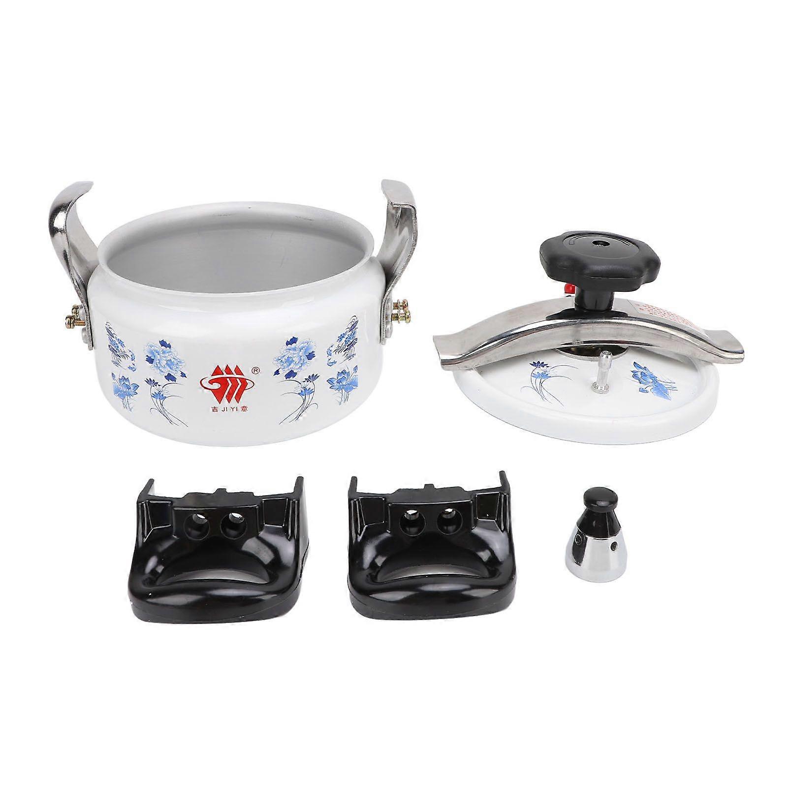 Pressure Cooker Universal Compound Bottom Easy to Open and Close Aluminium Pressure Canner for Gas Cooktops Flat Top Cooktops Induction Cooktops 2L