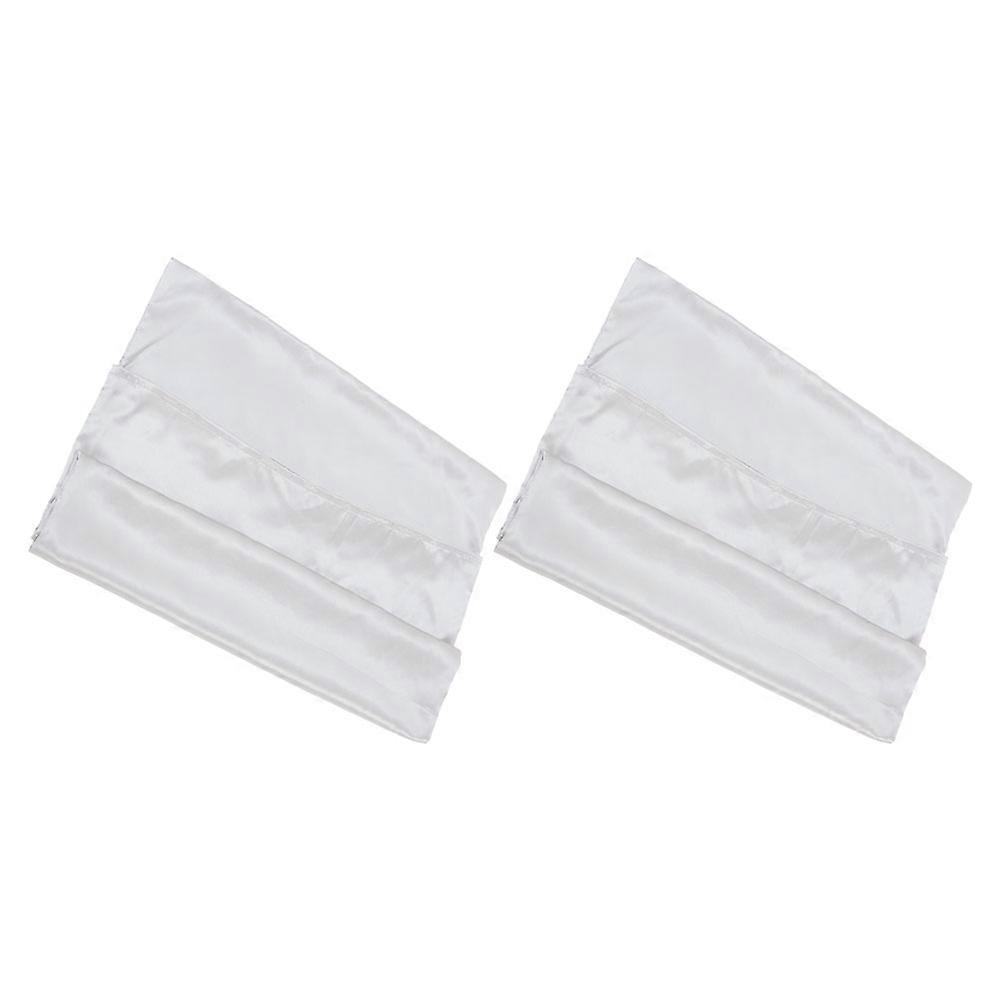 Pillow Case Cover Soft Pillow Cases Square Shape For Bedding HairFriendly Light Grey Pillow Protectors 2Pcs