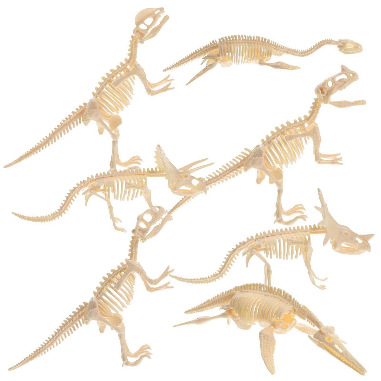 Dinosaur Skeleton Toy DIY Assembly Model for Kids Playing 7Pcs Set