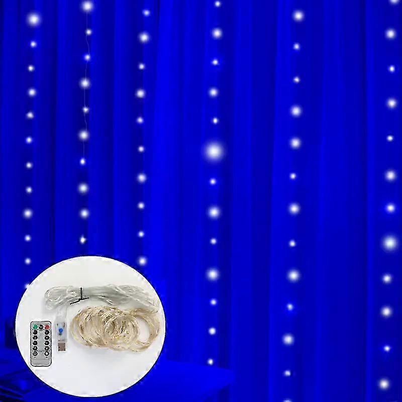 3M Led Fairy Lights Garland Led Festoon Curtain Lamp Remote Control Usb Curtains String Lights Christmas Decoration For Home