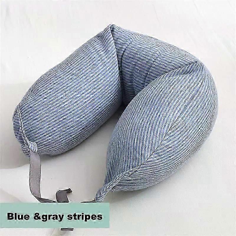 U Shaped Neck Pillow Soft Foam Waist Massage Portable Cervical Cushion Suitable For Nap Train Airplane Traveling Sleeping