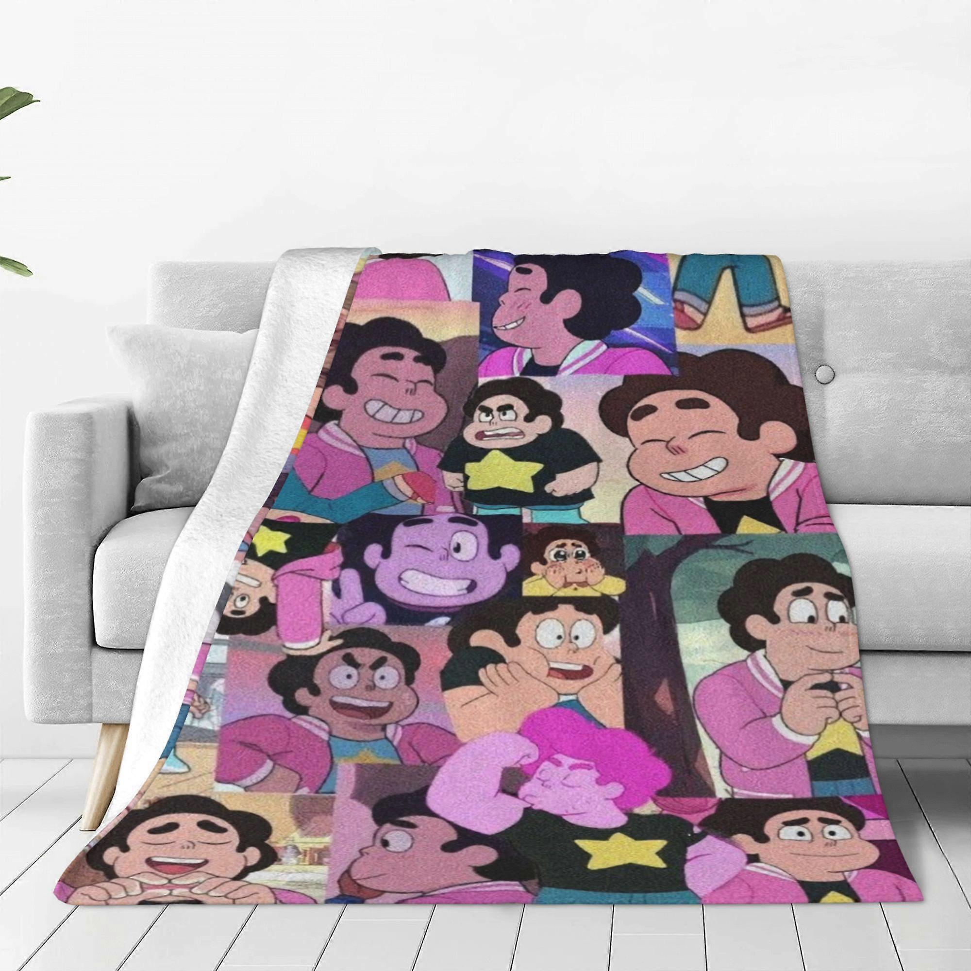 n364 Steven Universe Kasta Filt Mjuk Plysch Resa Filt För Sovrum Vardagsrum Soffa Kontor Hela Säsongen Present För Kvinnor Män Flickor Pojkar ui364