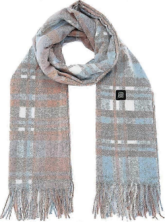 USB Heated Neck Wrap Scarf with 3 Heat Settings for Winter Warmth, Unisex Design