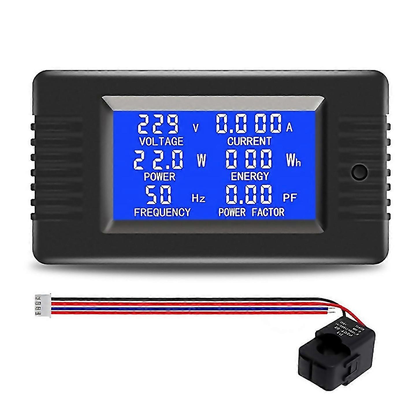 For Ac 110v 100a Lcd Display Opening Ct Digital Voltmeter Ammeter