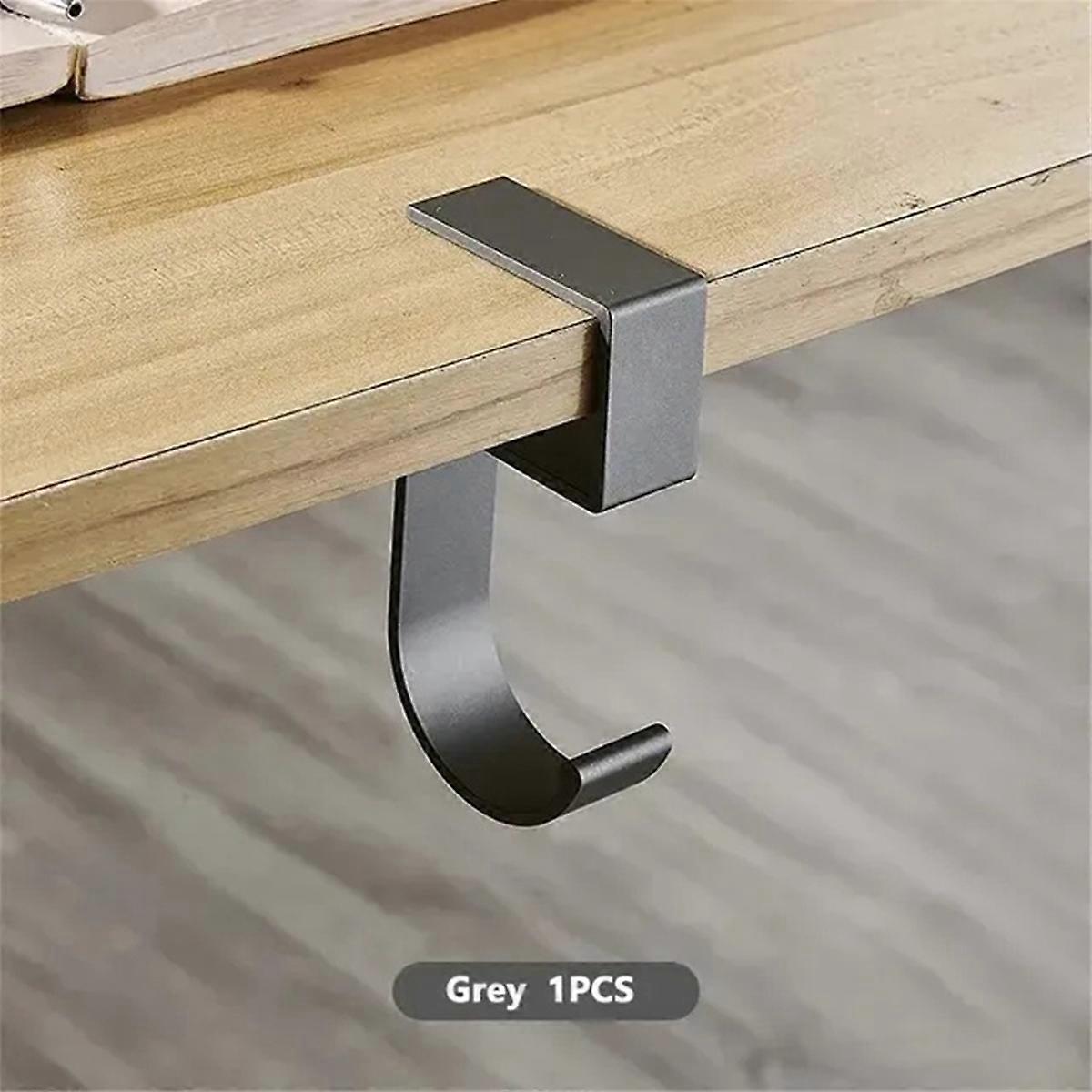 10 Shaped Table Edge Hook Student Desk Side Hanging Bag Hooks White