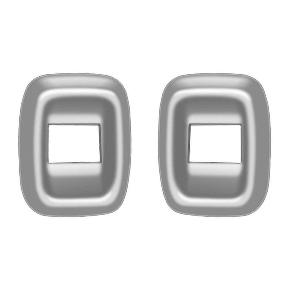 Center Door Curtain Switch Trim Frame Sticker for Silver