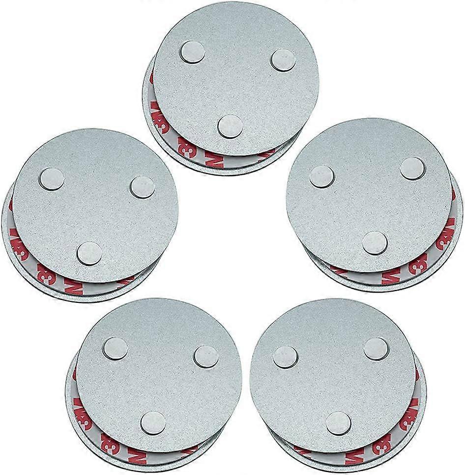 meioro Magnetic Smoke Detector Installation Tool, Quick and Easy Fixing Ceiling Mounted Kit for Smoke Alarm, No Drilling Required No Danger (5 Pieces)