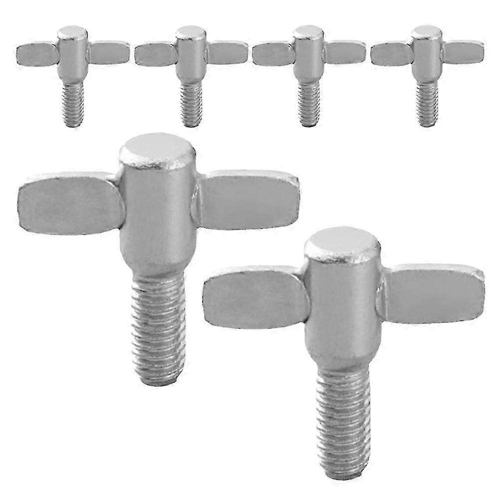 Wing Screw And Nut 6Pcs Aluminum For Professional Drummers Enhancing Drumming Performance