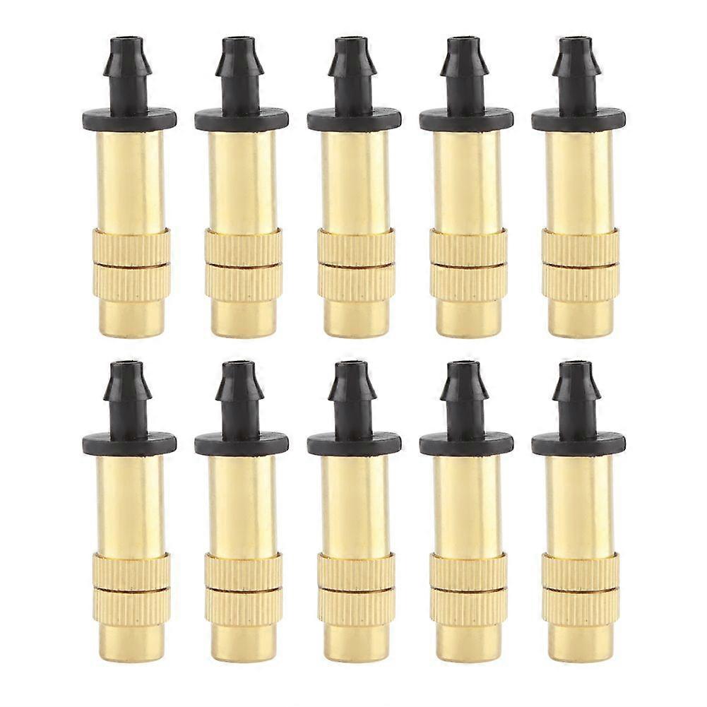 10Pcs Adjustable Copper Sprinkler Head Micro Misting Garden Watering Nozzle