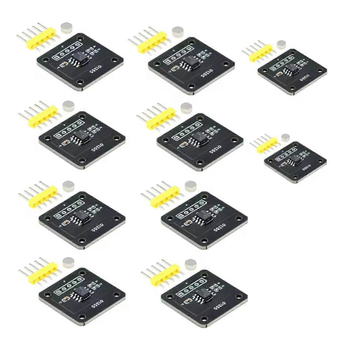 MT6701 Magnetic Encoder Module 14-Bit High Angle Measurement Sensor for Magnetic Induction 10 Pieces