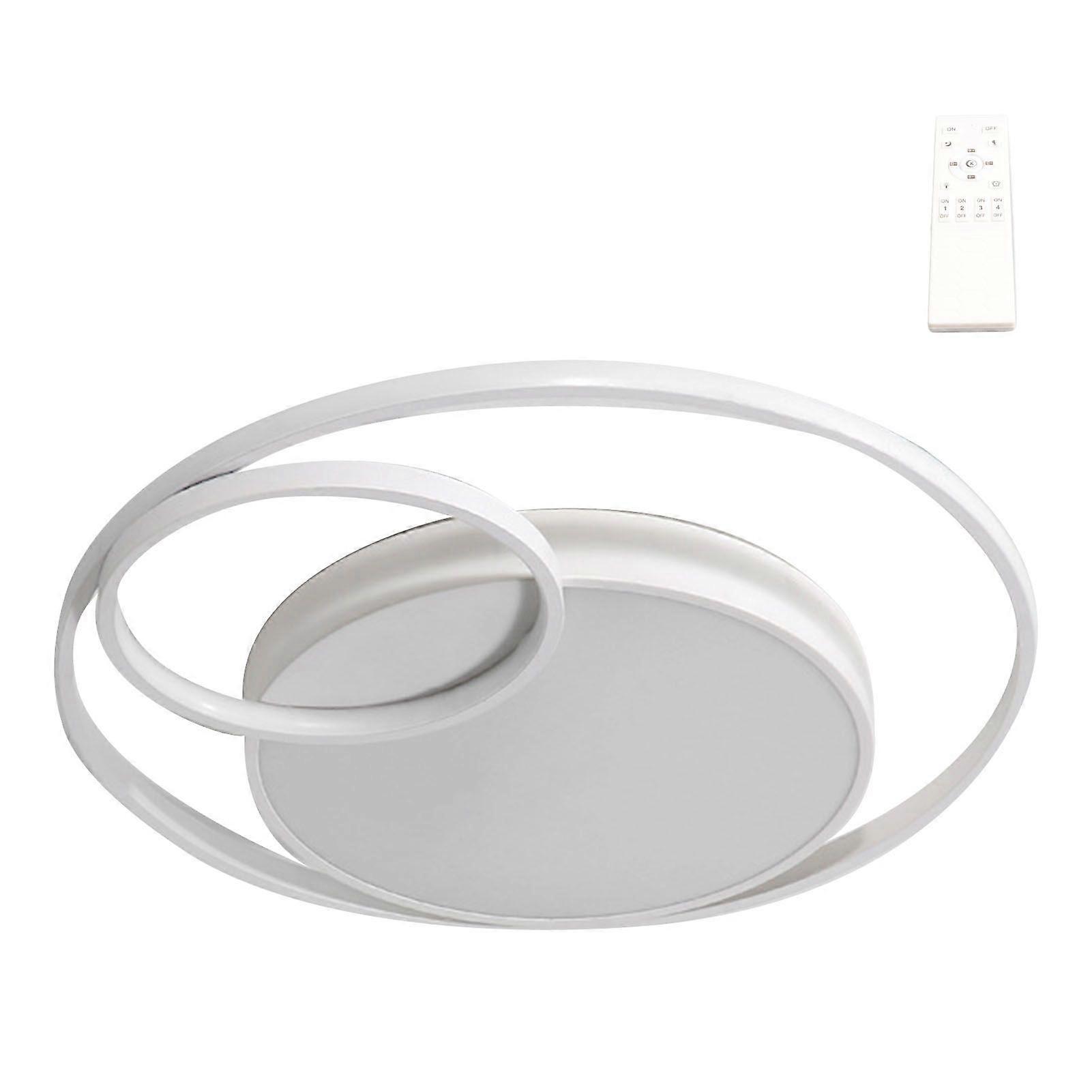 Modern LED Ceiling Light Stepless Dimmable Round Flush Mount Lighting Fixture Ceiling Lamp with Remote Control for Bedroom Living Room 110V