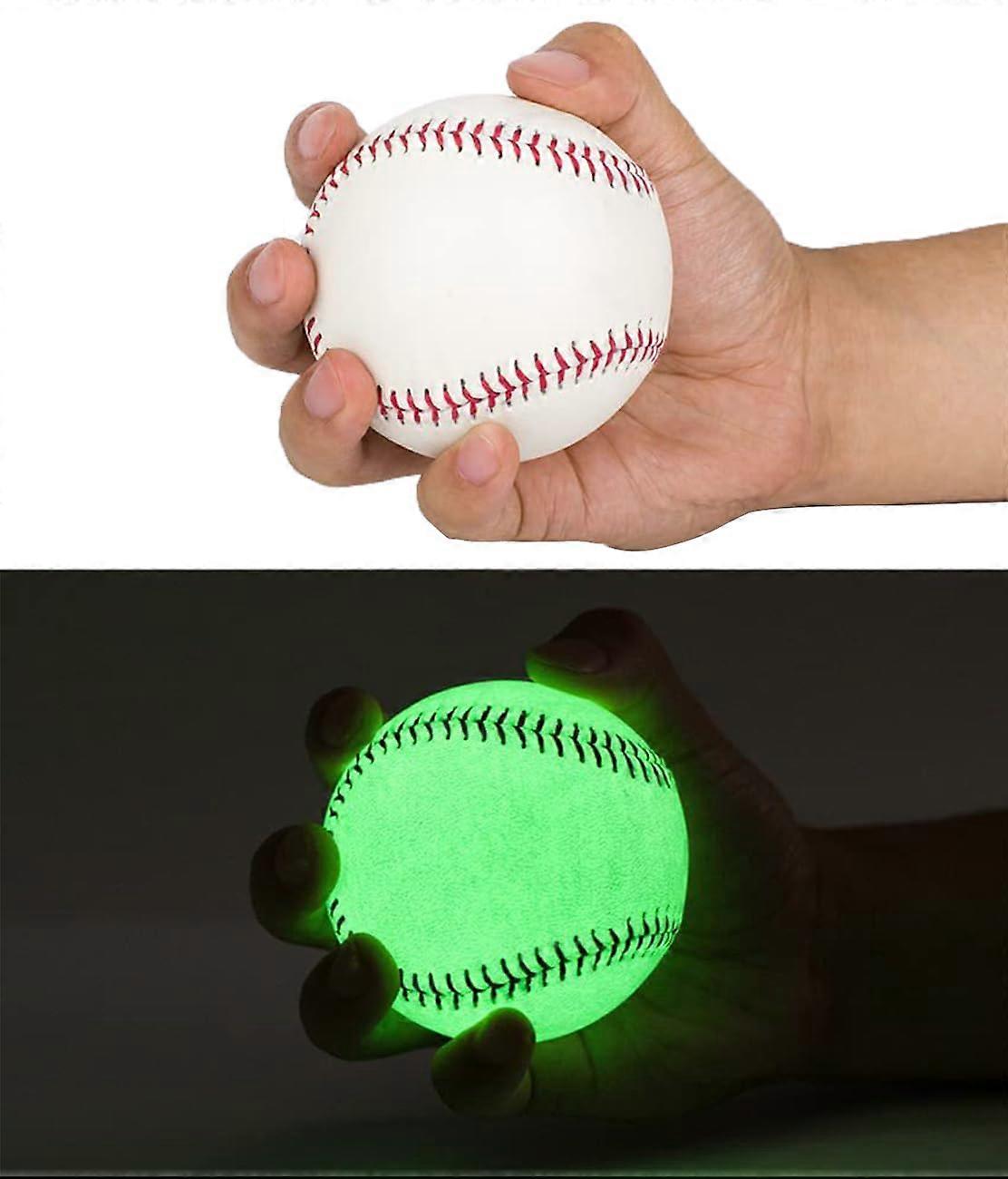 Handcrafted GlowInTheDark Baseball Noctilucent Official Size And Weight Leather For Night Play And Training