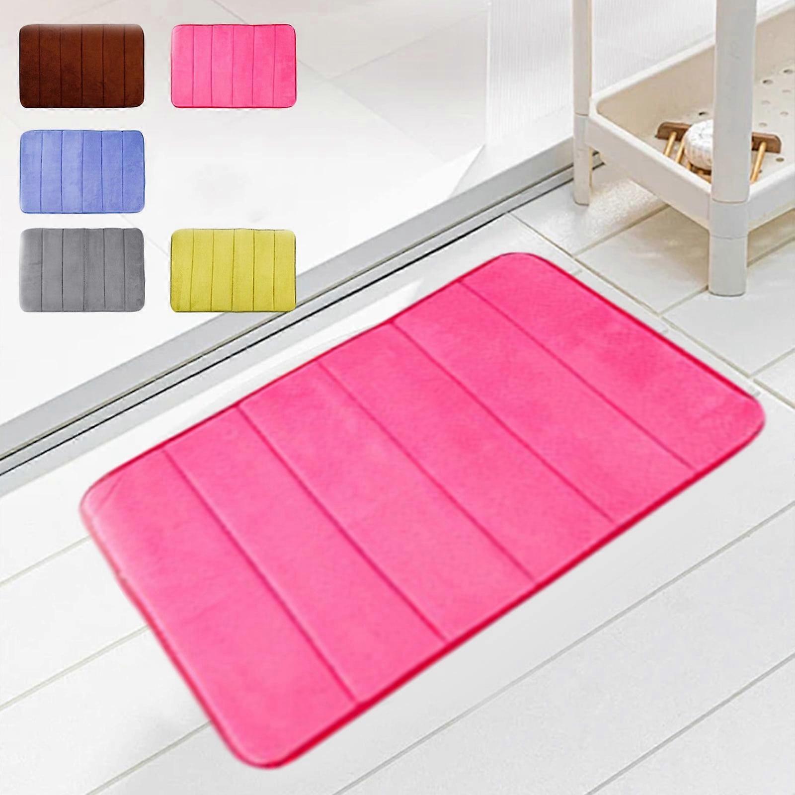 RFUGUG Bath Rugs 16x24 in, Soft Memory Foam Non-Slip, Quick Dry Absorbent Cotton Floor Mats, Compatible with Bathroom Home Decor Aesthetic