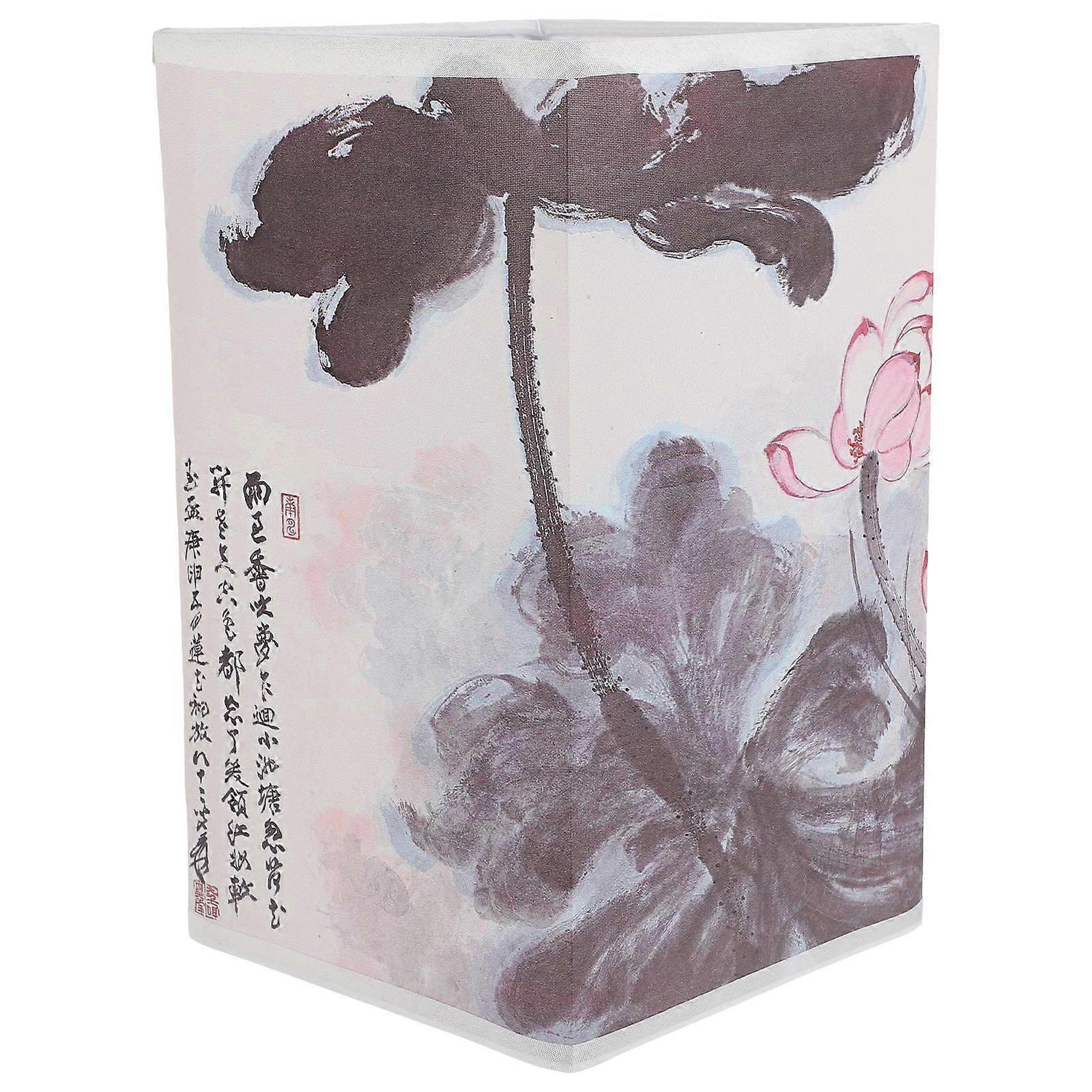 Cloth Fabric Lampshade Desktop Lamp Shade Home Bar Restaurant Hotel 8.65X5.11X5.11in 1Pcs