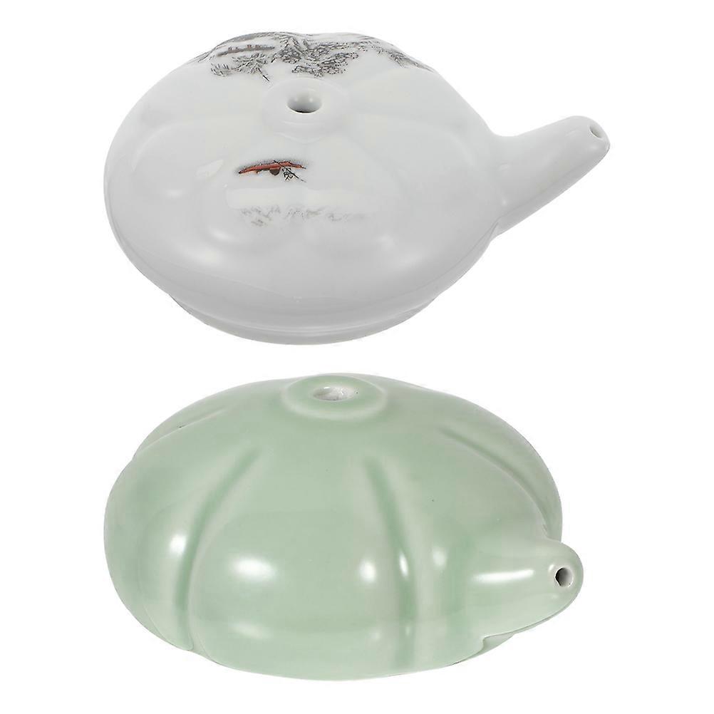Creative Calligraphy Water Dropper Ceramic Ink Container for Storage 4Pcs