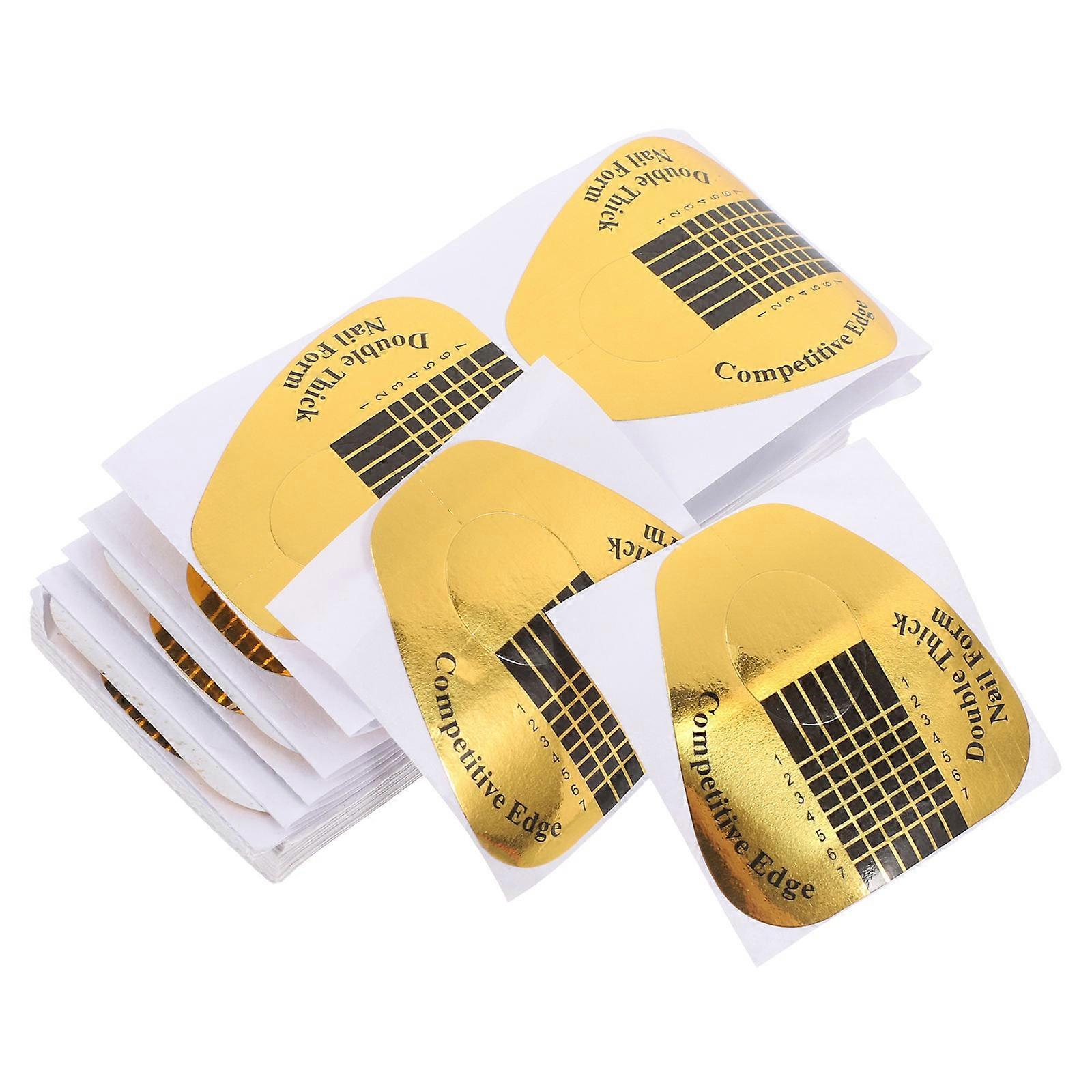 Nail Art Tips Extension Stylish Nail Forms for Manicure Use 2 Rolls
