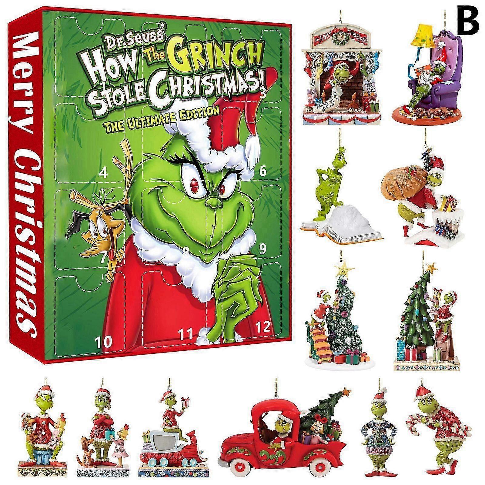 2025 Christmas Advent Calendars Decoration Acrylic Green A