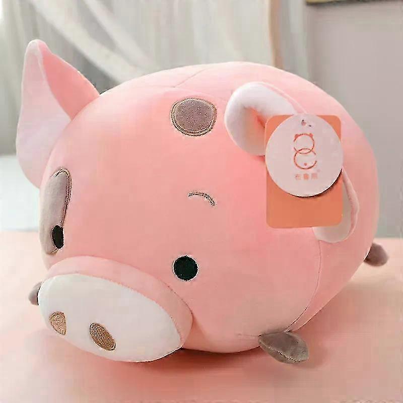 2025 AFat עגול בפלאש צעצוע חזיר חמוד דינוזאור בפלאש חיות פרווה כלב רך בובת ילדים צעצועי מתנת יום הולדת לילדים