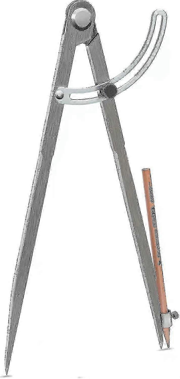 2025 Professional Large Compass For Woodworking, 12 Inch Compass With Wing, Compass For Geometry, Compass Drawing Tool