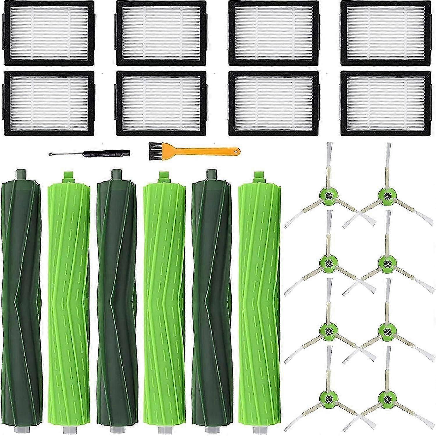 19 Pack Replacement Parts Compatible for Roomba j7 j7+/Plus E5 E6 E7 i7 i7+ i3 i3+ i4 i4+ i6 i6+ i8 Vacuum Cleaner, Replenishment Kit - 3 Set Roller B