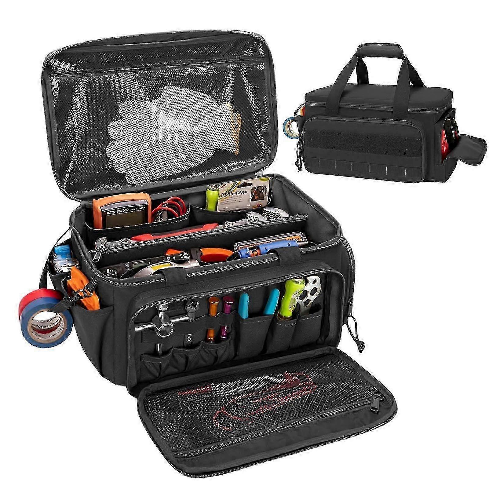 Tool Storage Organizer Bag with Multiple Pockets Waterproof Tool Organizer Suitable for Repairman Electrician