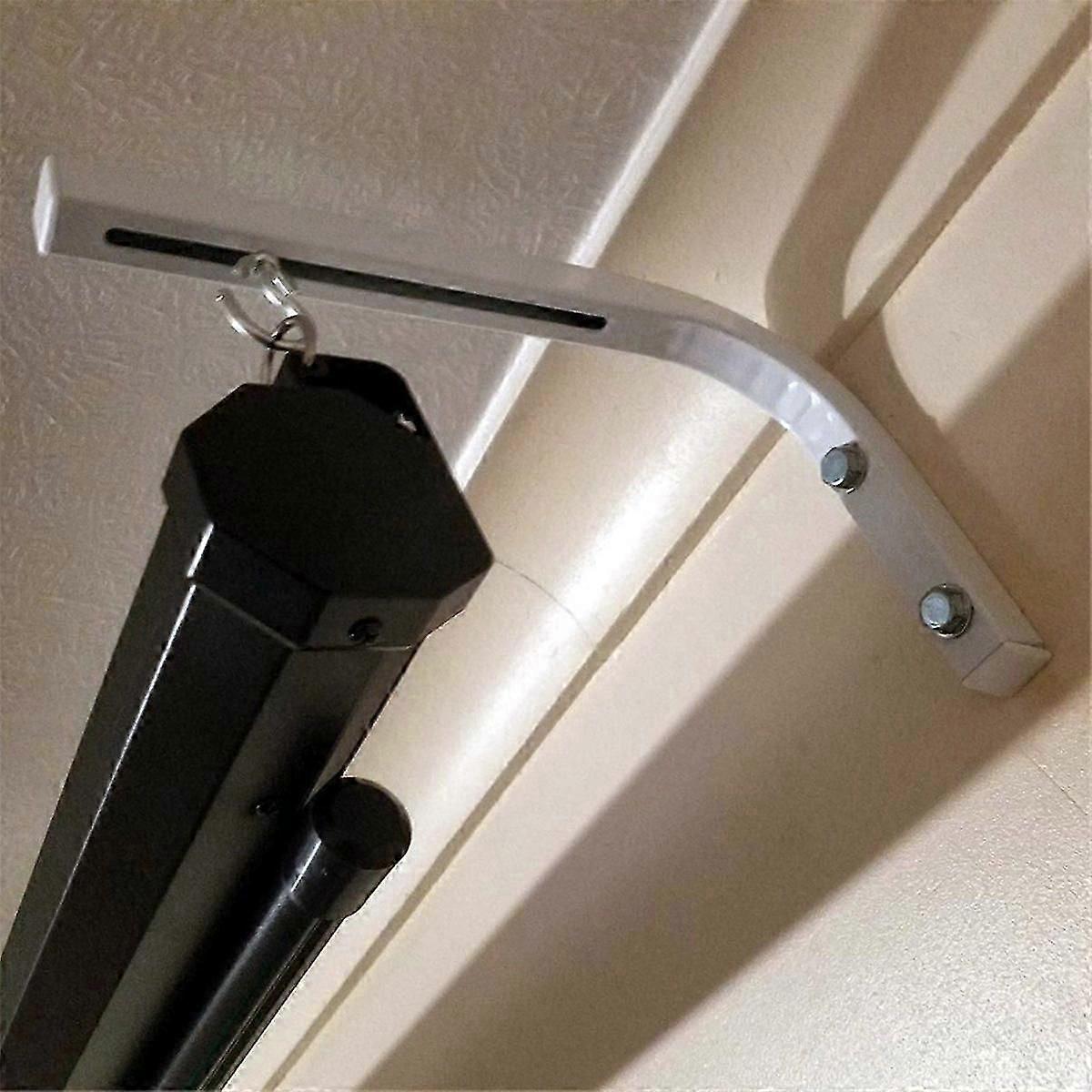90 Degrees Projector Screen Wall Mount L-Brackets Projection Screen Hanger Adjustable Mount for HD