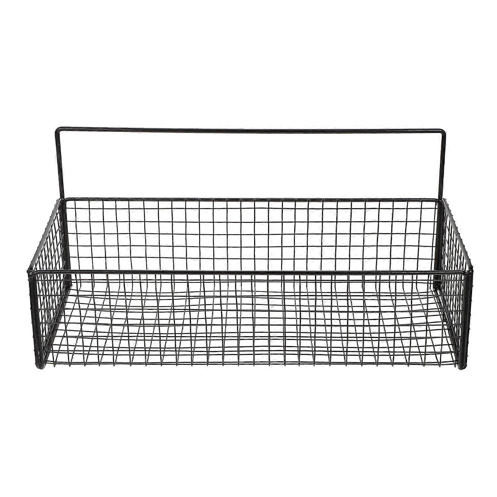 Kitchen Basket Wall-Mounted Iron Basket for Vegetable Storage 2Pcs
