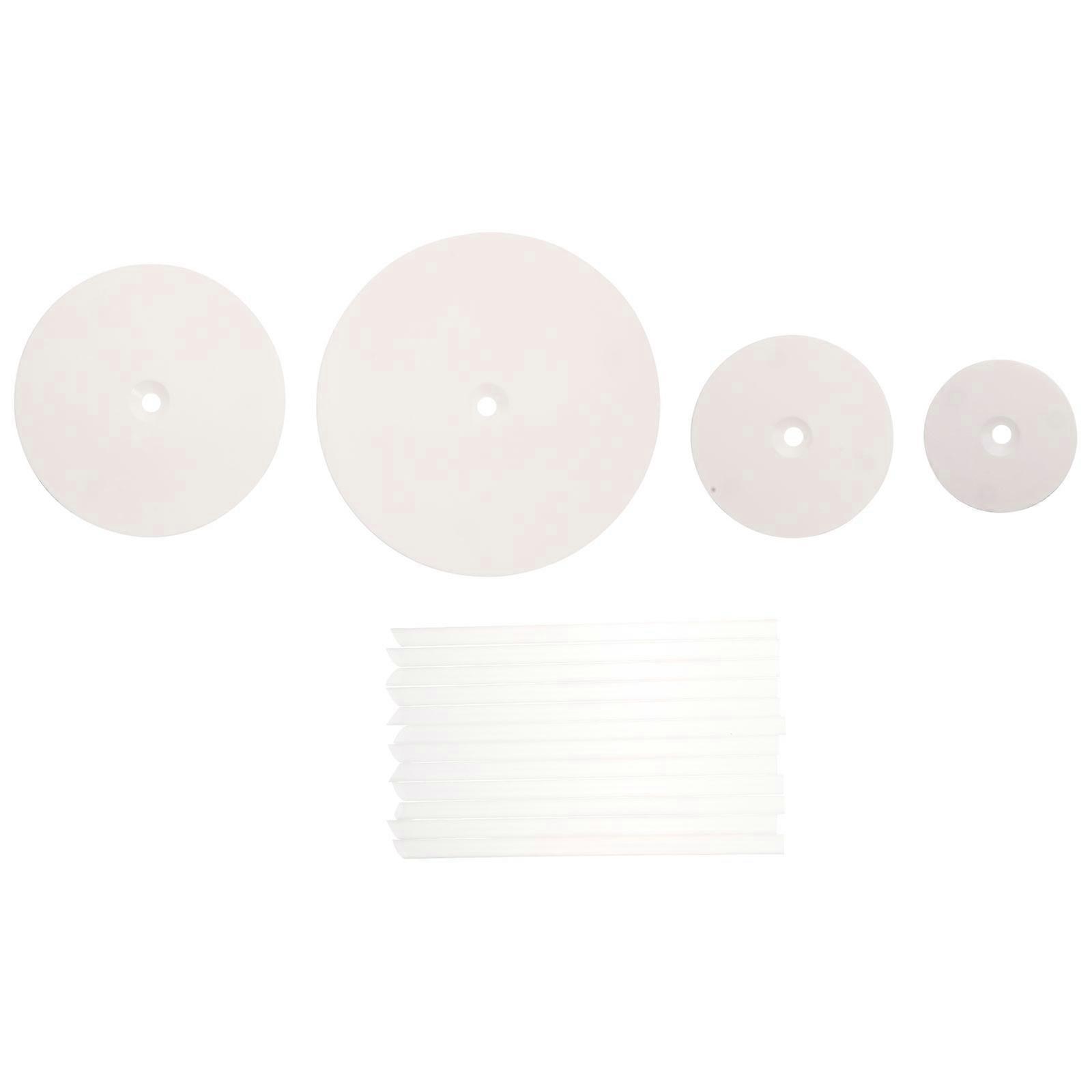 Egg Cake Separator Plates for Wedding Cake Stand 4Sets White Holders