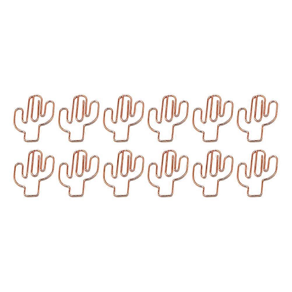 Mini Cactus Clips Holds Papers Prevents Scratches Students 24Pcs