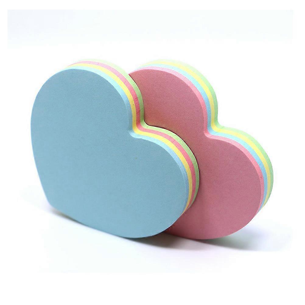Assorted Color Heart-Shaped 2Pcs for Note Writing Paper Notes