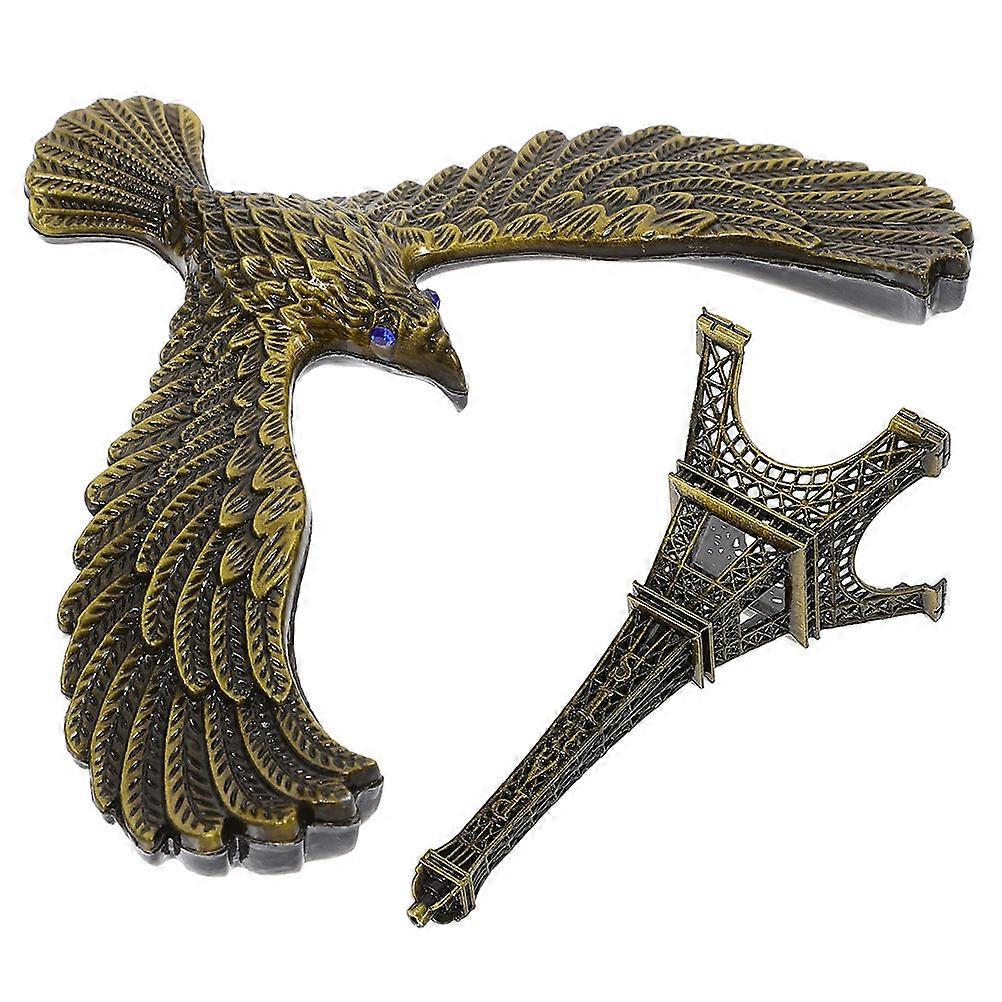 Bird Shape Eiffel Tower Decor Unique Desk Decoration for Artistic Photography 3Pcs