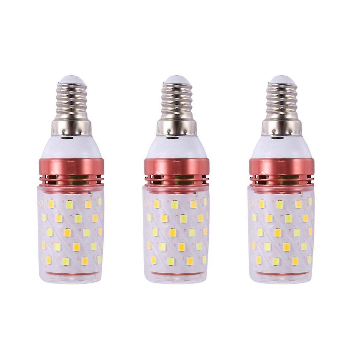 3 Color Temperatures Integrated SMD LED Corn Lamp E14 Warm White 12W