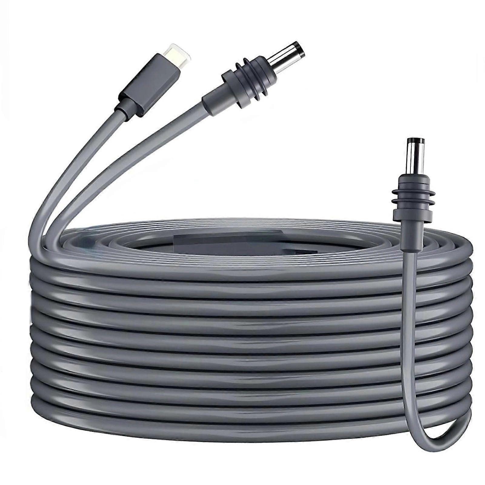 Rectangular Satellite DC Power Cable 18AWG DC Type C to DC 2 in 1 Water Proof Charging Cord 2m/6.5ft for 65W+ PD Supply