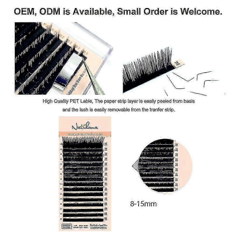 0.07/0.10l False Eyelash Cluster 3d Eyelash Extensions Soft Wispy Fake Eyelashes