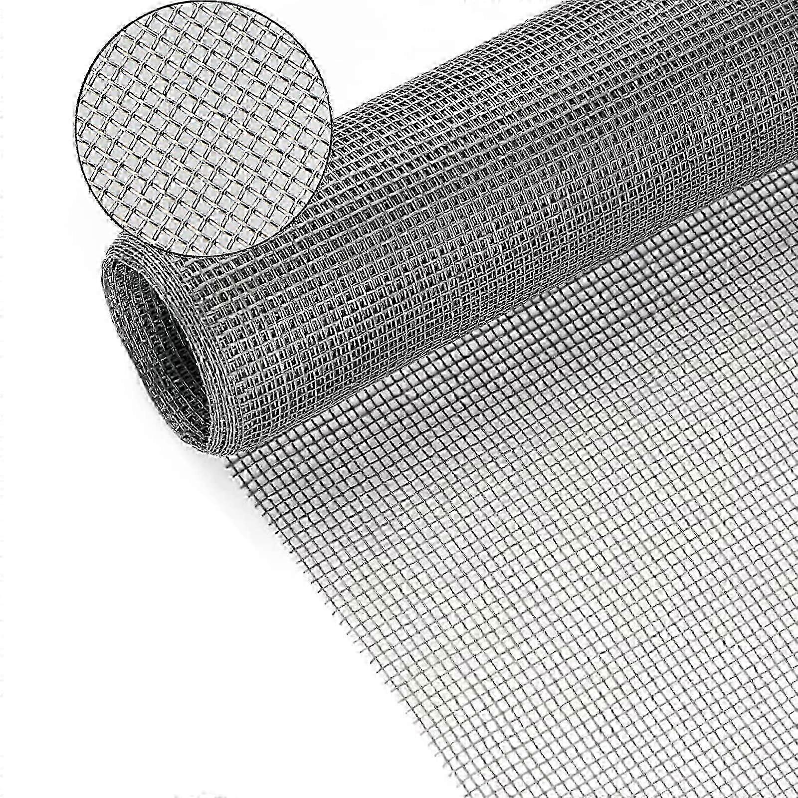 Window Screen Mesh,120cm x 250cm Durable Fiberglass Fly Screens for Windows and Doors Insect Mesh Replacement Fly Net