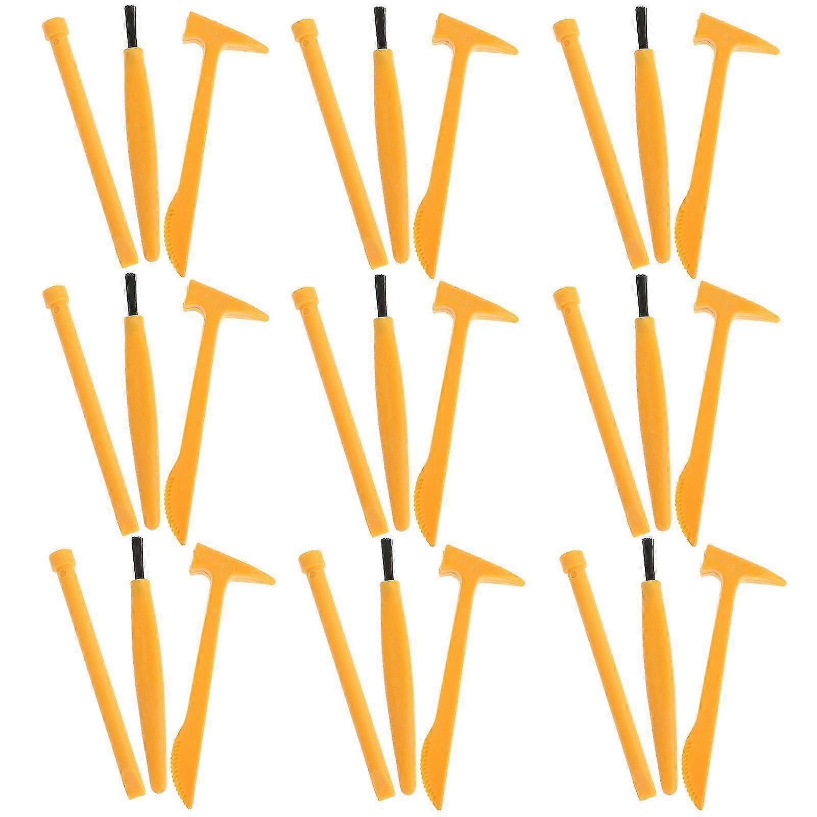 30pcs Dinosaur Digging Kit with Hammer & Brush Sturdy Paleontologist Tools Set for Educational Excavation Play for Young Archaeologists